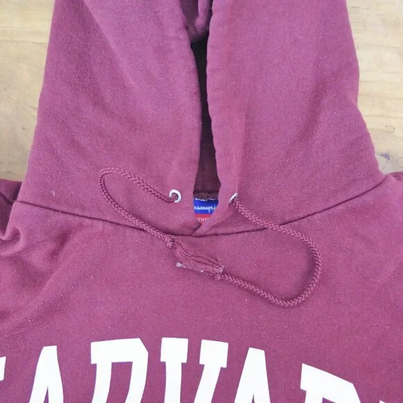 Y2K Harvard Champion Hooded Sweatshirt Small - Picture 5 of 7